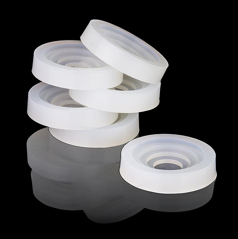 Fillini Maker-basplattor av silikon, ø 20–50 mm, 6 st