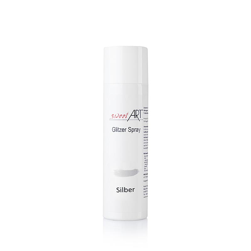 Glitterspray, silverglänsande, Sweet Art, 250 ml