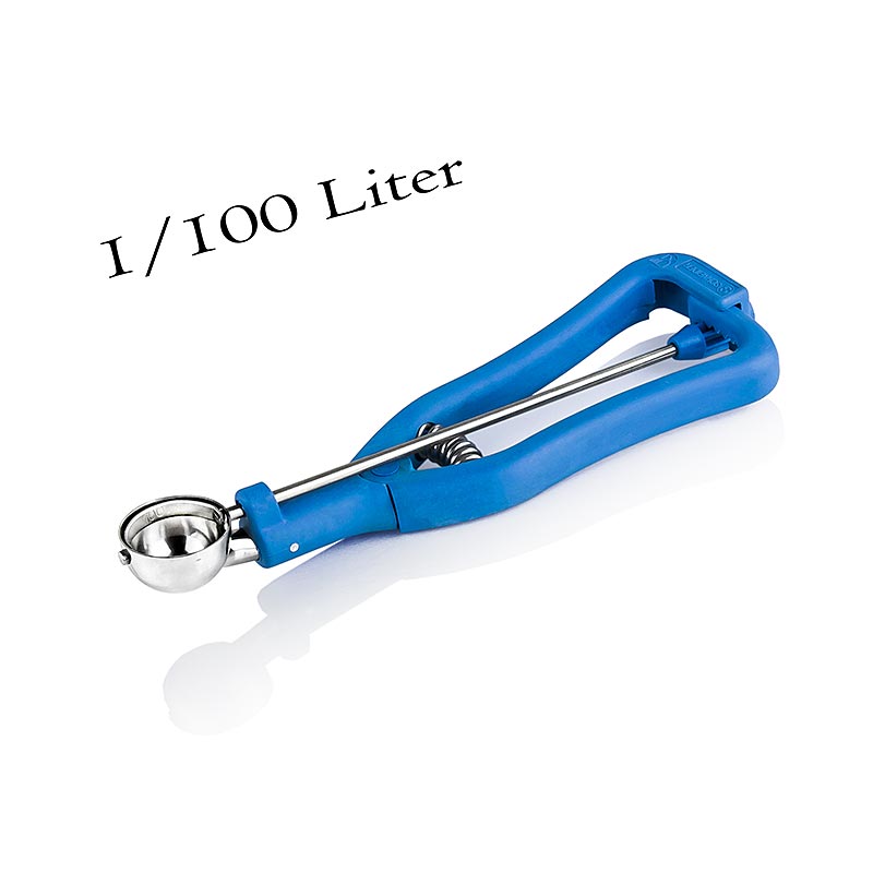Glassskopa 1/100 liter, ø 30 mm, 20 cm lång, rostfritt stål/plast, 1 st