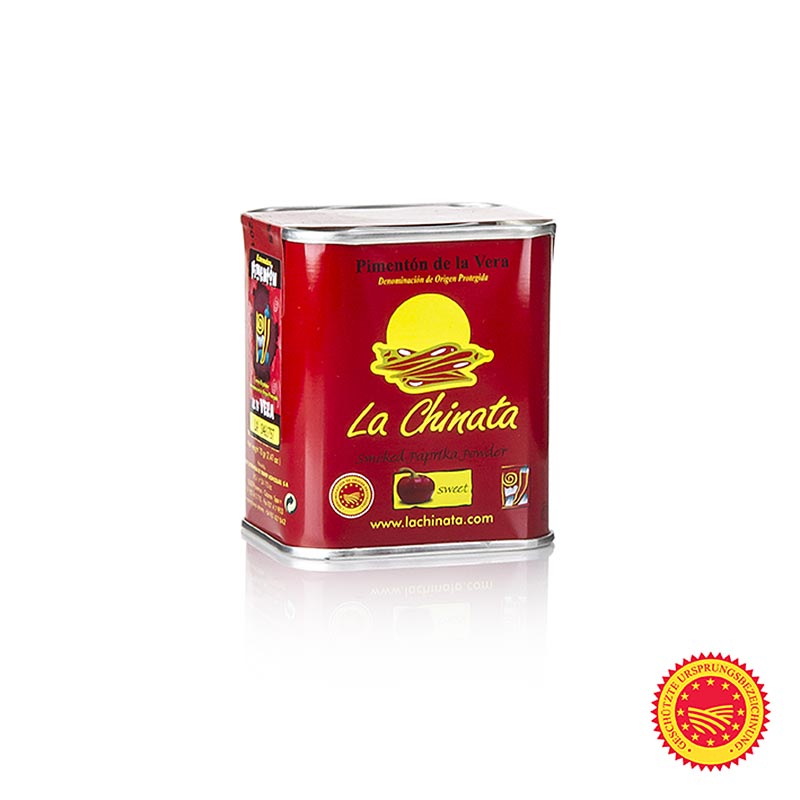 Paprikapulver – Pimentón de la Vera DOP/g.U., rökt, söt, La Chinata, 70 g