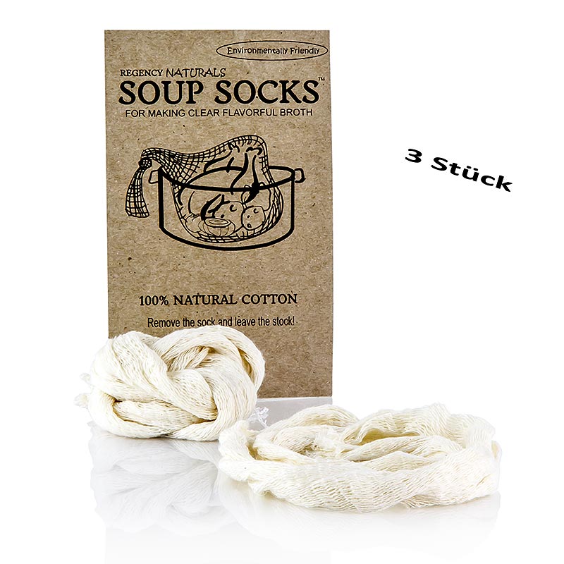 The Original Soup Socks, 100 % naturbomull, 3 st
