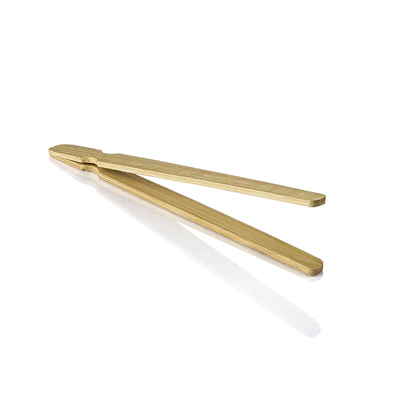 Bambu-fingerfoodtång (pincett), för snacks, brun, 12 cm, 240 st