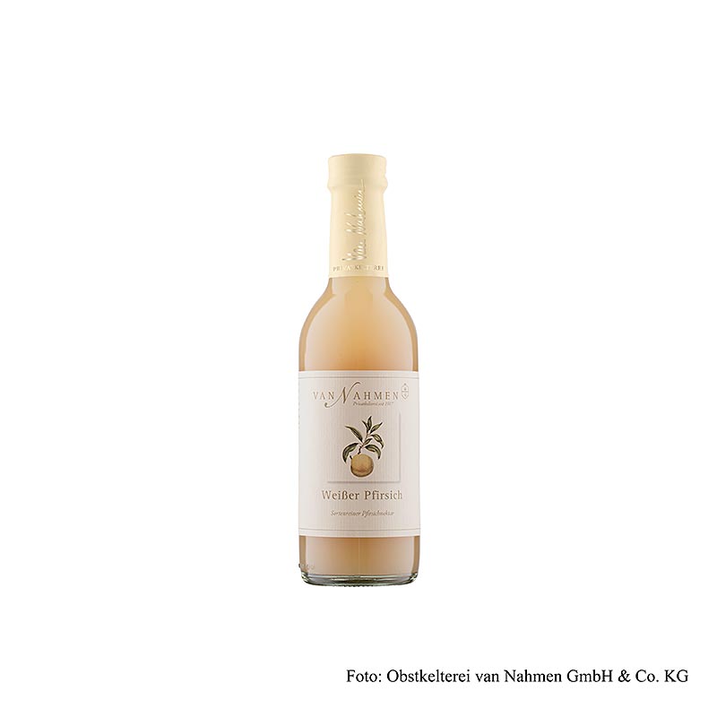 van Nahmen – Vit persikonektar, 50 % direktpressad juice, 250 ml