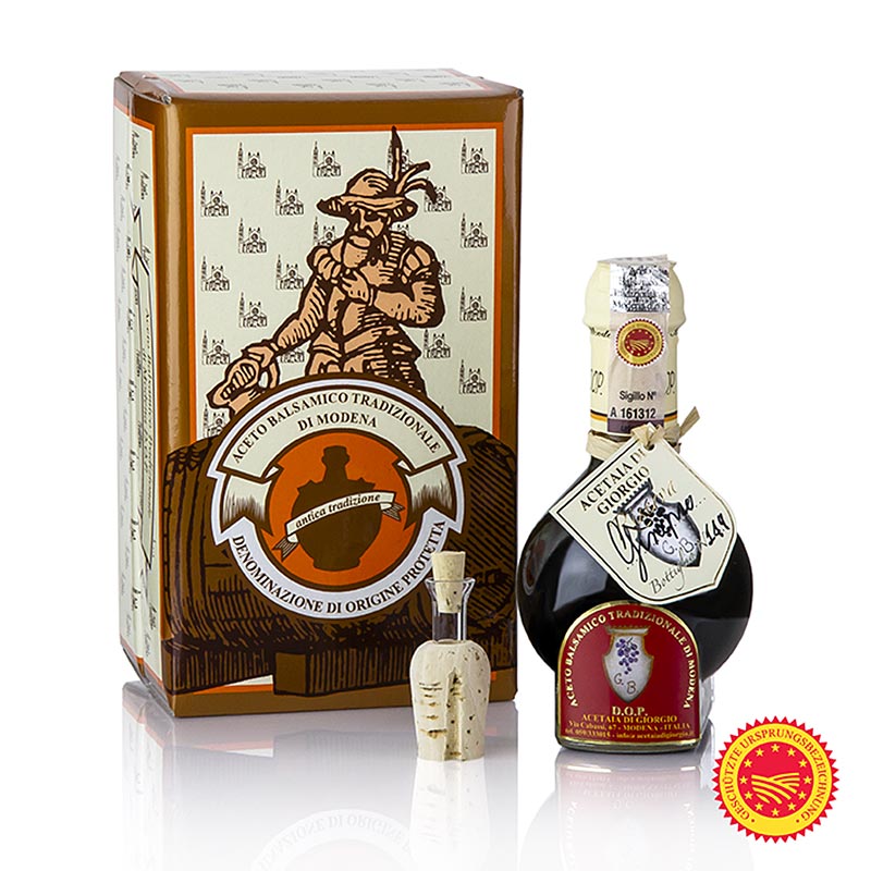 Aceto Balsamico Tradizionale DOP/g.U., 12 år, enbärsfat, Acetaia di Giorgio, 100 ml