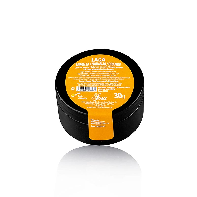 Sosa livsmedelsfärg, pulver, orange, fettlöslig, 30 g