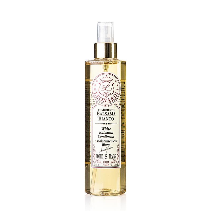 Balsamico Bianco Condimento, 5 år, ekfat, i sprayflaska, Leonardi, 250 ml