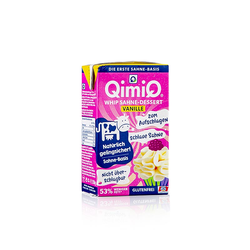 QimiQ Whip Vanilj, kallvispad grädddessert, 17 % fett, 250 g