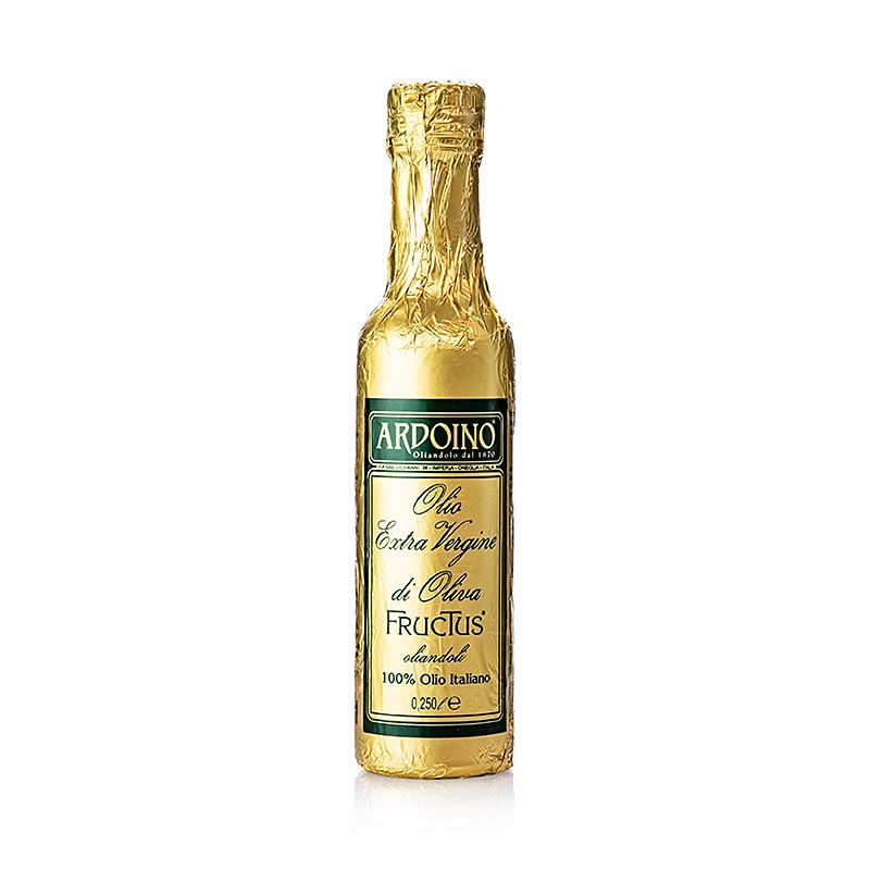 Extra jungfruolja, Ardoino "Fructus", ofiltrerad, i guldfolie, 250 ml