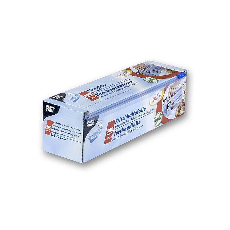 PVC-plastfolie med skärsystem, 30 cm x 300 m, Papstar, 1 st