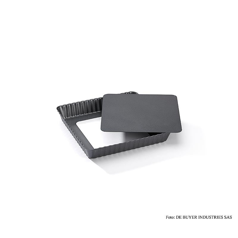 deBUYER Tårtform, fyrkantig, ø18 cm, med löstagbar botten, 1 st