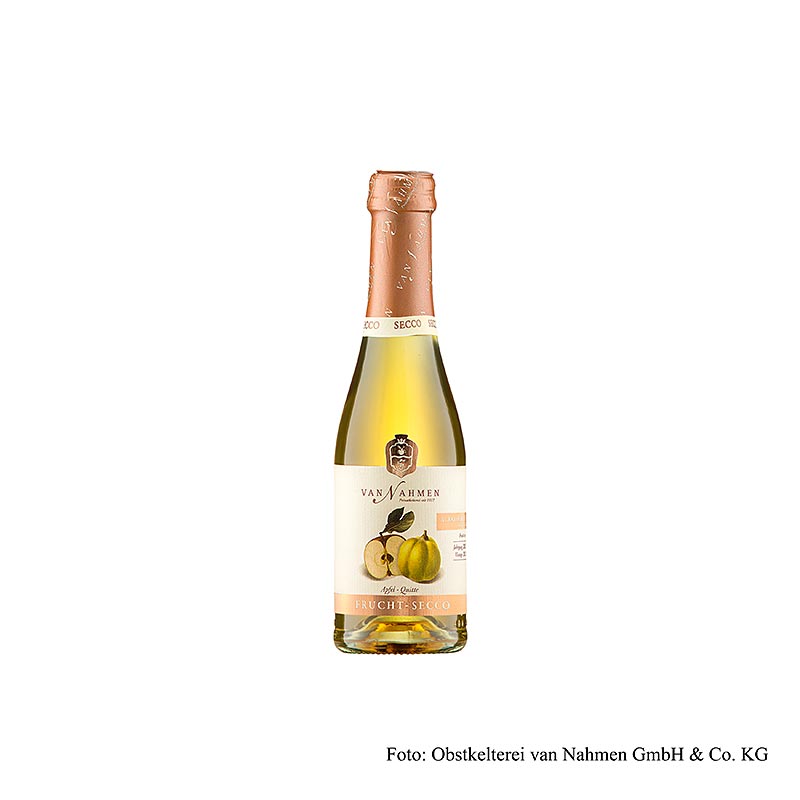 Van Nahmen Äpple-kvitten Fruchtsecco, alkoholfri, ekologisk, 200 ml