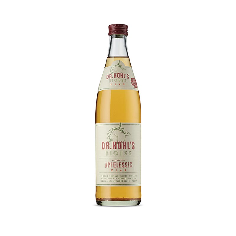 Äppelvinäger, Dr. HÖHL´S BioEss klar, vegansk, ekologisk, 500 ml