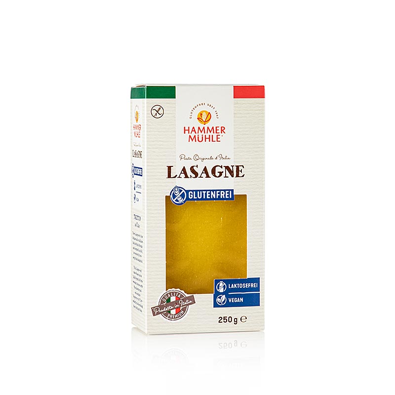 Hammermühle – Lasagneplattor av majs och ris, glutenfria, 250 g