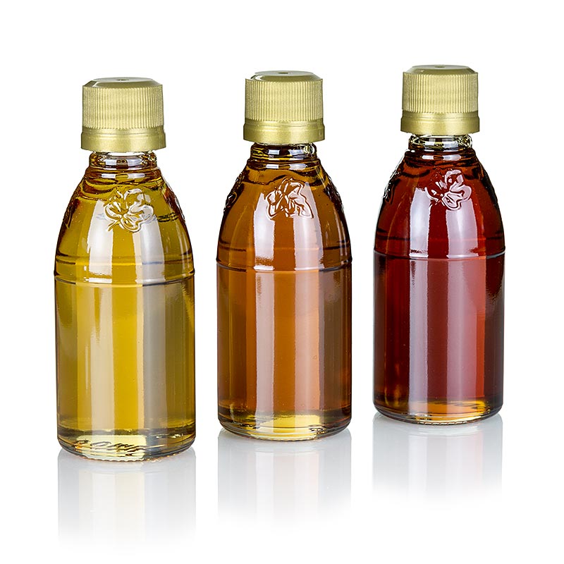 Lönnsirap-provbox A-klass (Golden, Amber, Dark), 150 ml, 3 x 50 ml