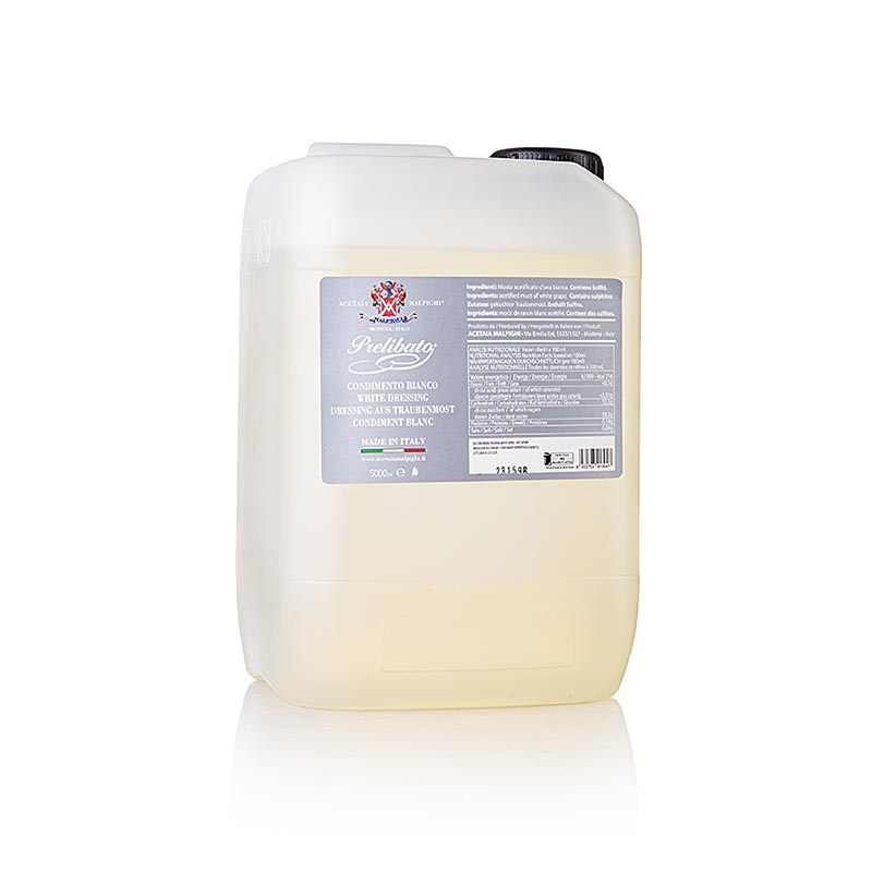 Balsamico Prelibato Bianco, krydda, 5 år, Malpighi, 5 l