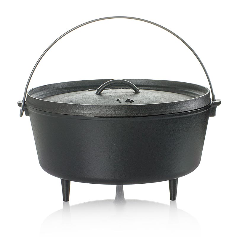 Tillbehör – Kokkärl Lodge "Camp Dutch Oven", 3 ben, Ø 35,6 cm, inkl. lock, 9,5 l