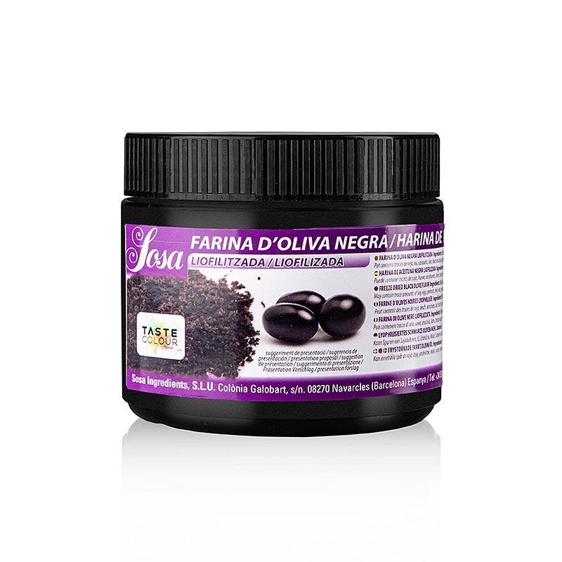 Sosa-pulver – svarta oliver, frystorkade (38025), 150 g