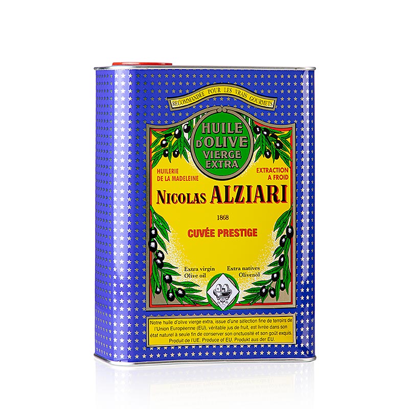 Extra jungfruolja, Fruité Douce, mild, Alziari, 2 l