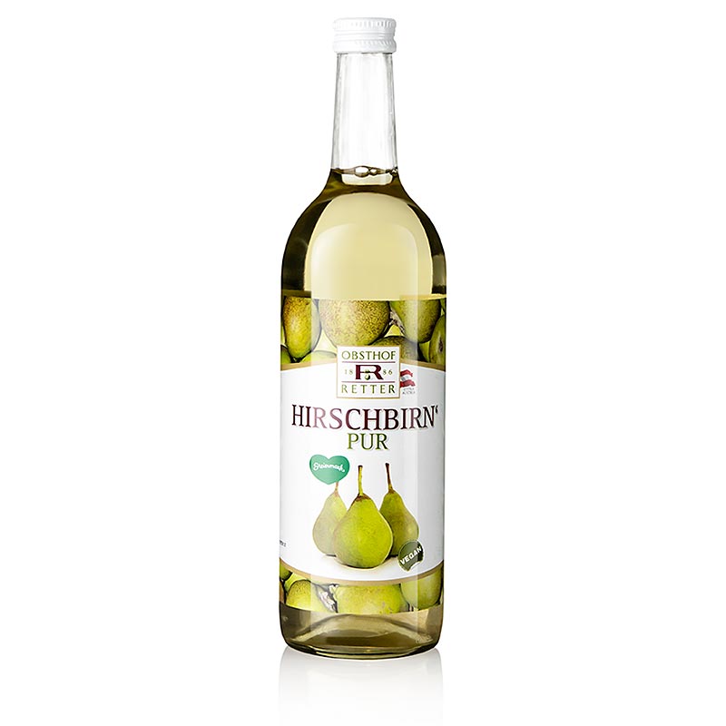 Hirschbirnensaft, 100 % direktpressad juice, Obsthof Retter, 750 ml