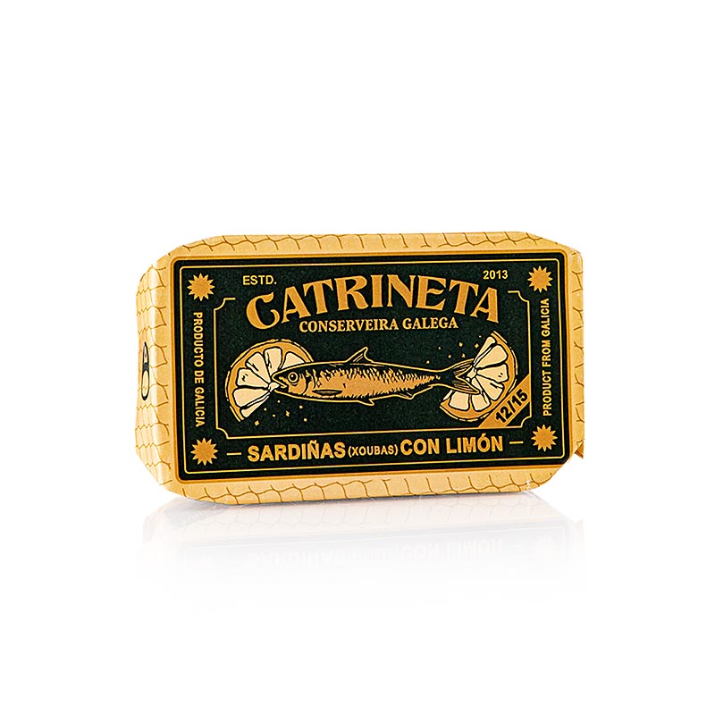 Sardiner, hela, i olivolja och citron, sardina ao limón, 115 g