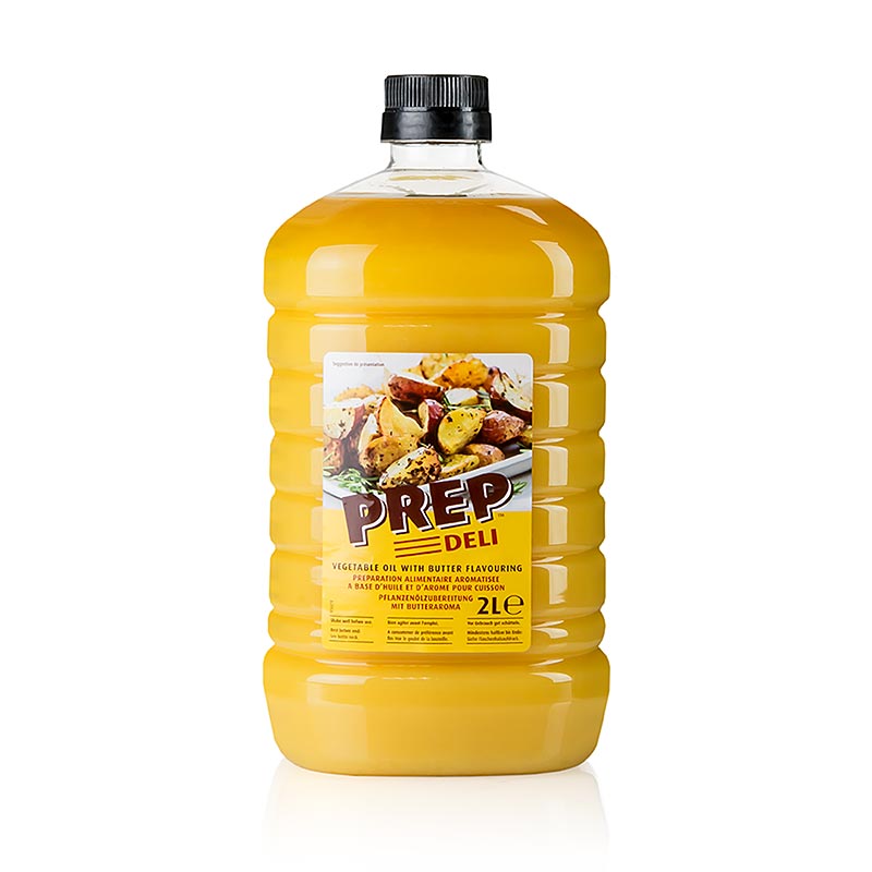 Prep Deli, vegetabilisk olja med smörarom, 2 l