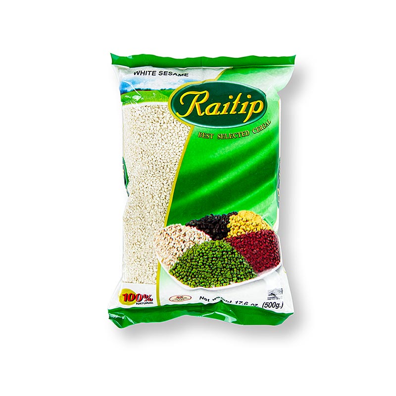 Sesamfrön, skalade, vita, 500 g