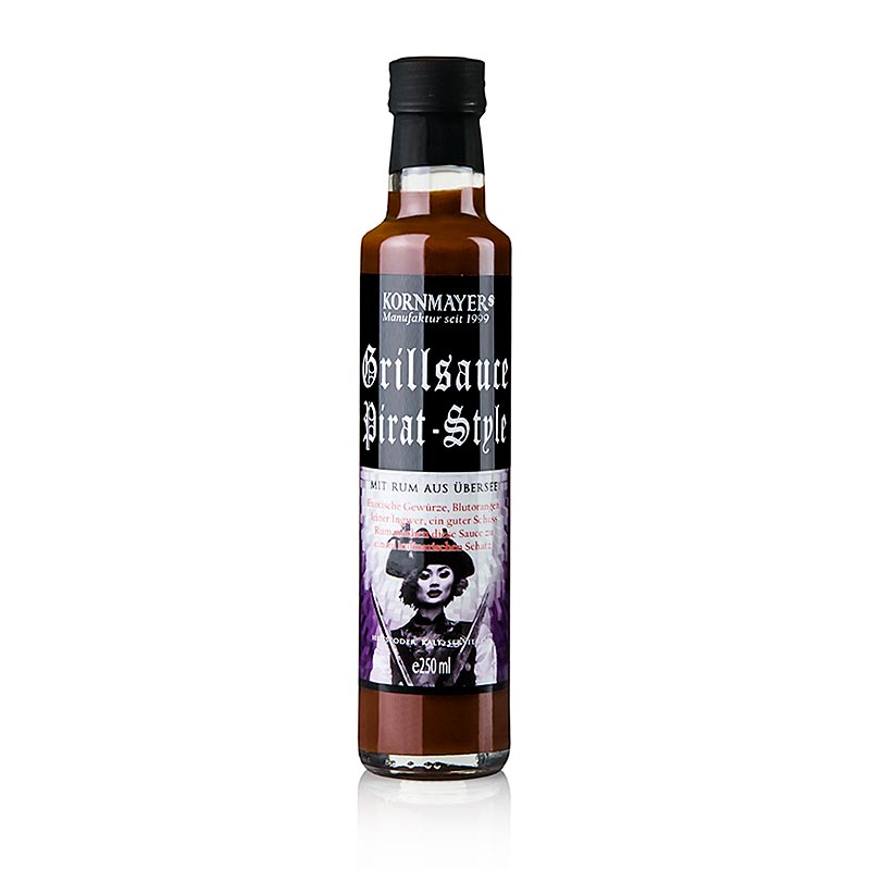 Kornmayer – Pirat-Style grillsås, med rom, 250 ml