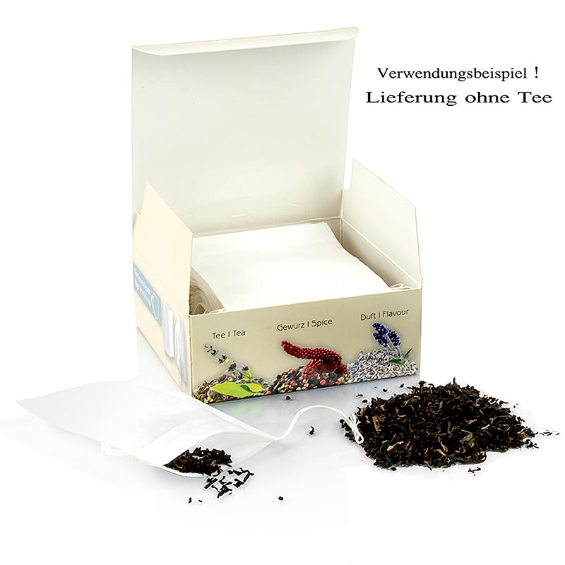 TossIt, filter/tepåsar med dragsko att fylla själv, 50 st