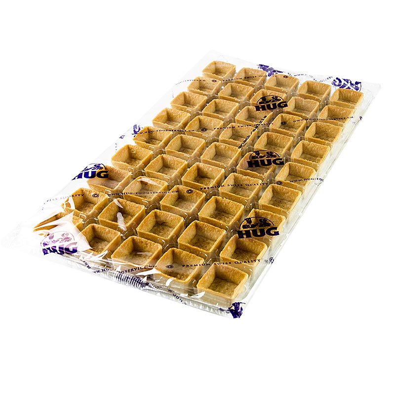 Mini dessert-tarteletter – Filigrano, fyrkantiga, 3,3 cm, H 1,8 cm