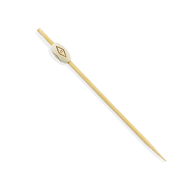 Bambuspinnar, "Mali", med ljus dekorsten, 12 cm, 40 st