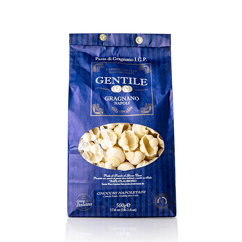 Pastificio Gentile Gragnano IGP – Gnocco Napoletano, bronspressad, 500 g