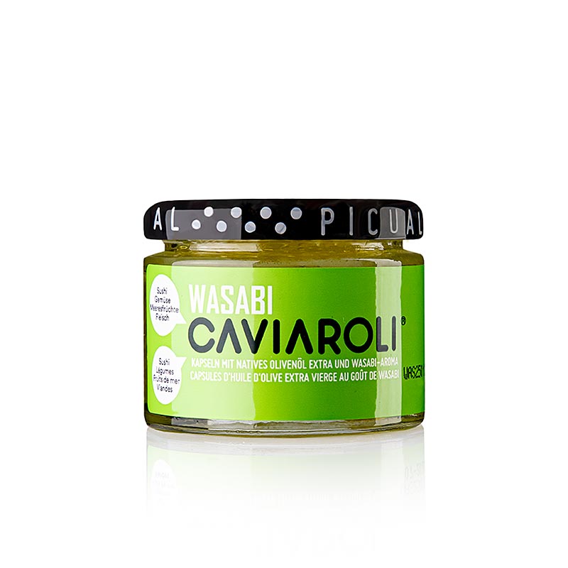 Caviaroli® olivoljekaviar, små pärlor av olivolja med wasabismak, 50 g