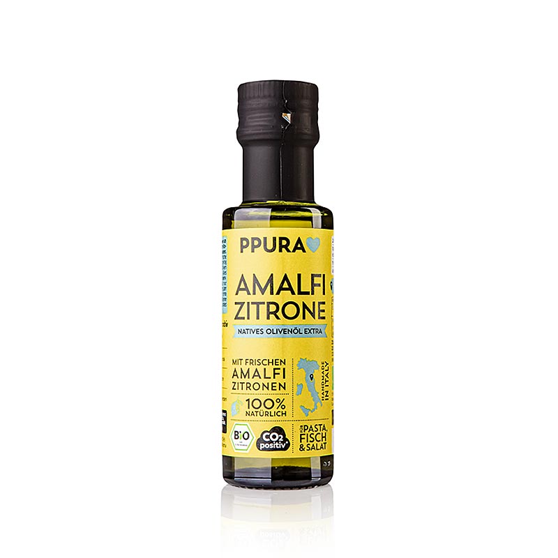 Extra jungfruolja, Ppura med färsk Amalfi-citronsaft, ekologisk, 100 ml
