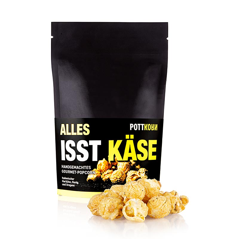 Pottkorn – Alles isst Käse, popcorn med hårdost, honung och oregano, 150 g