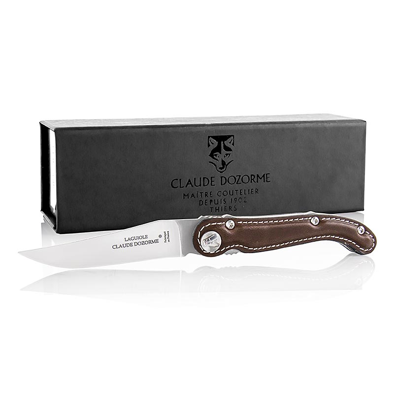 Fickkniv, brunt läder, Laguiole (1.10.171.02), 1 st
