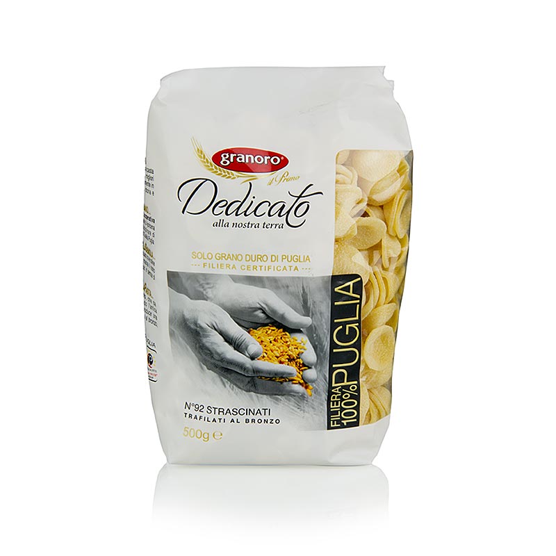 Granoro Dedicato - Strascinati, stora Orecchiette, nr 92, 10 kg, 20 x 500 g