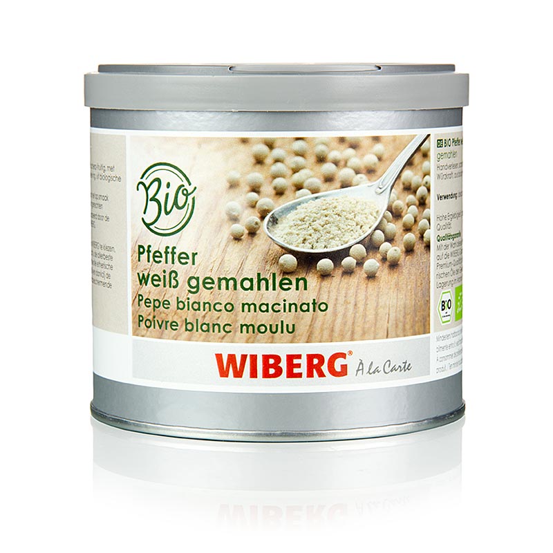Wiberg BIO peppar, vit, malen, 250 g