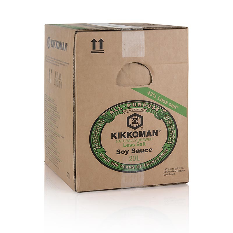 Sojasås – Shoyu Genen, Kikkoman, 43 % mindre salt, Japan, 20 l