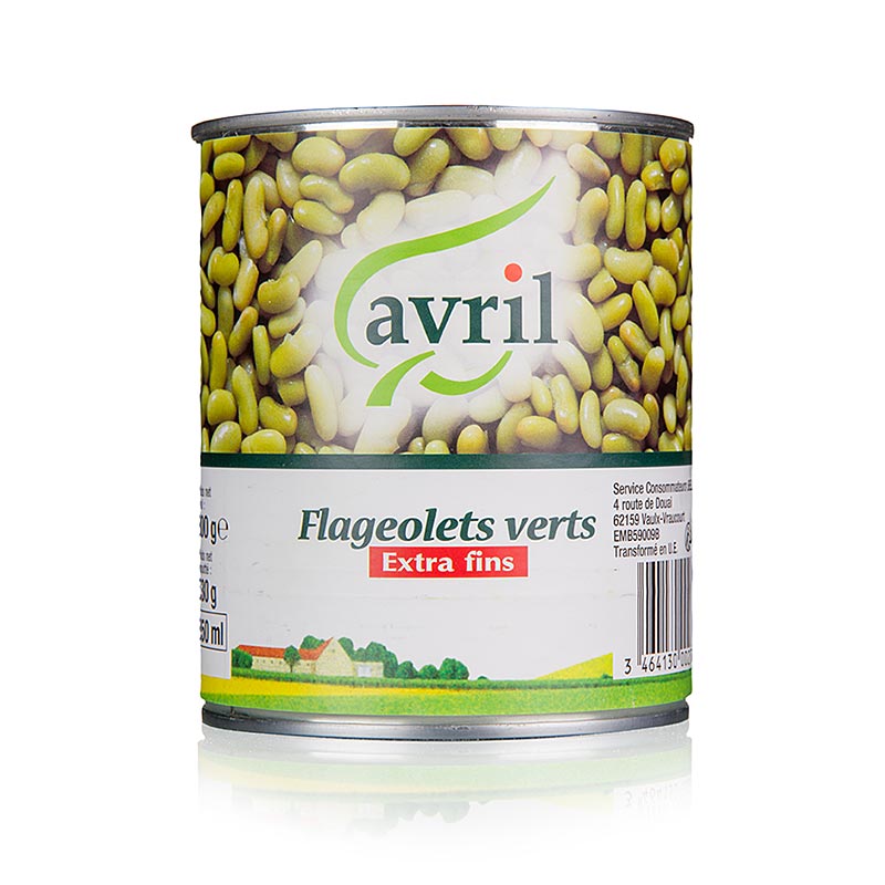 Flageolets, kokta bönor, 800 g