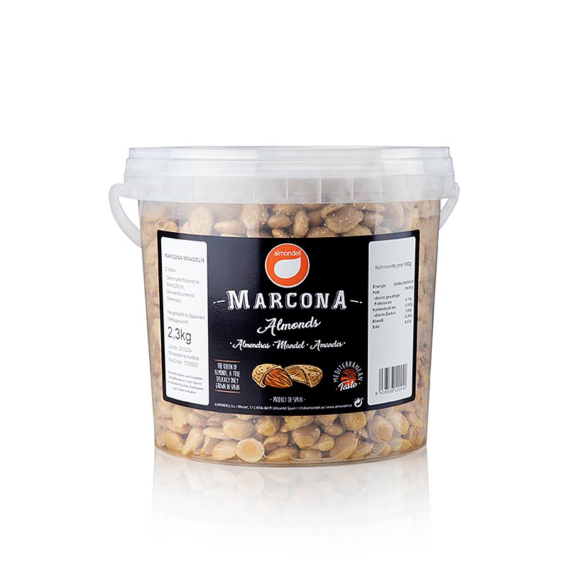 Marcona-mandlar, skalade, saltade, 2,3 kg