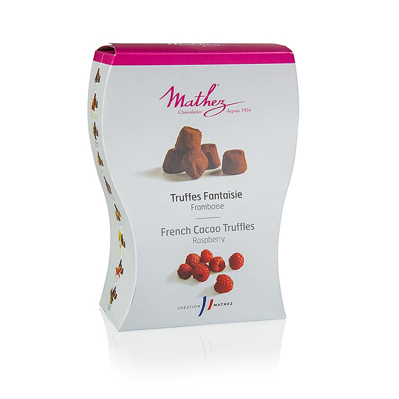 Tryffelkonfekt – praliner, Mathez, med hallon, 250 g