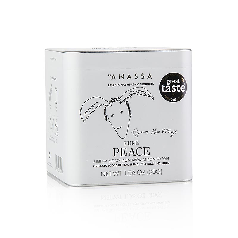 ANASSA Pure Peace Tea (örtte), löst med 20 påsar, ekologiskt, 30 g