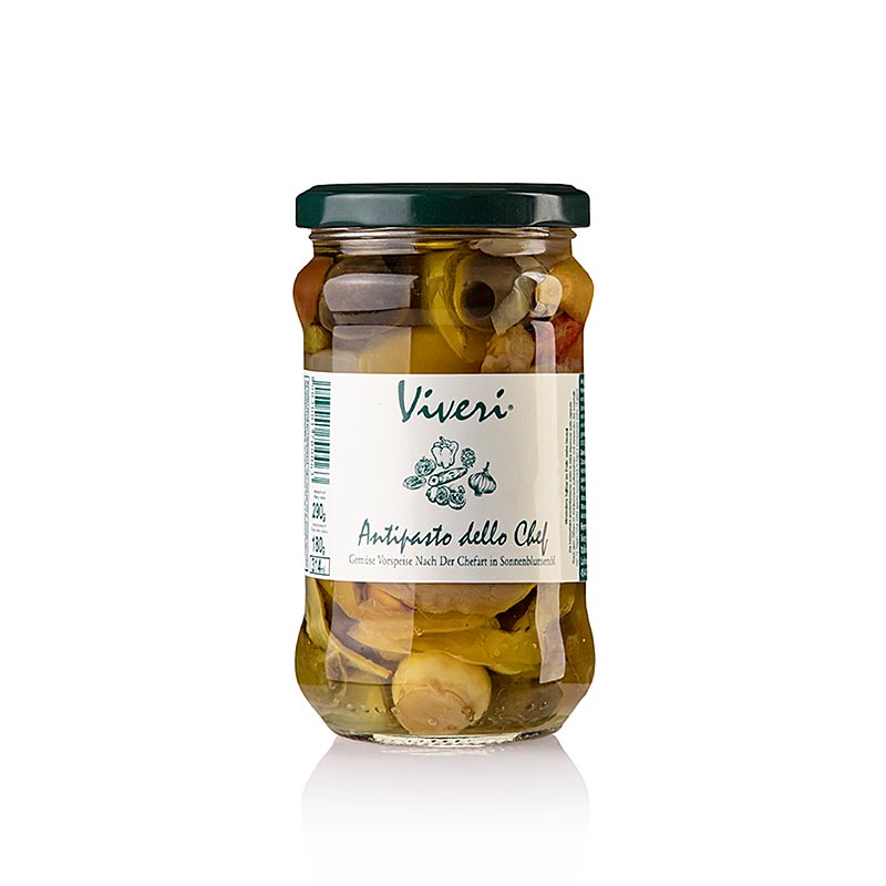 Inlagda blandade antipasti – dello Chef, i solrosolja, 290 g