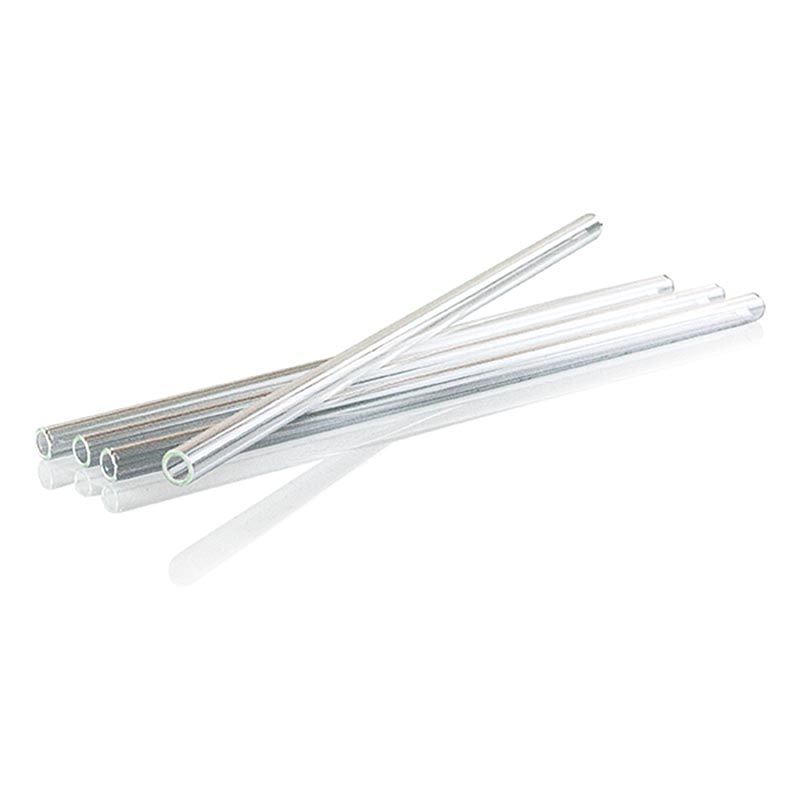 Glasrör, raka, ø8 mm (1,1 mm vägg), 24 cm, 50 st