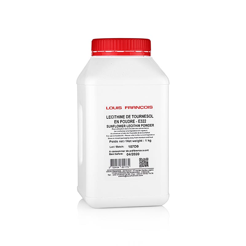 Solroslecitin (emulgator), pulver, Louis Francois, 1 kg