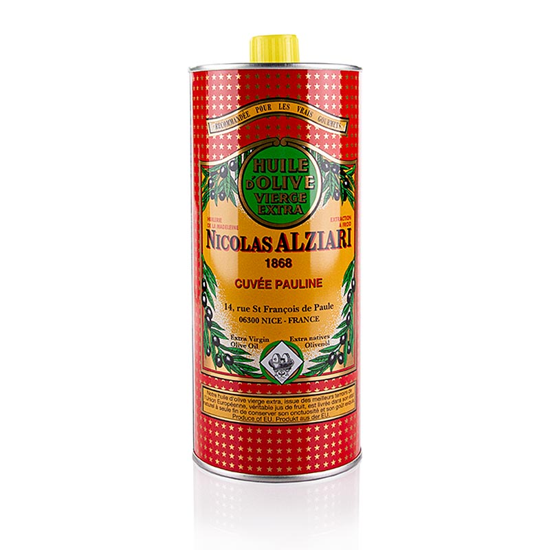 Extra jungfruolja, Cuvée Pauline (intensiv), Alziari, ekologisk, 1 l