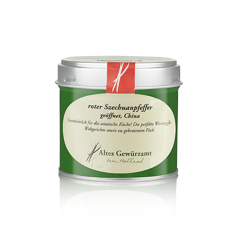 Szechuanpeppar (Sichuan/bergpeppar), röd, öppnad, Altes Gewürzamt, 35 g