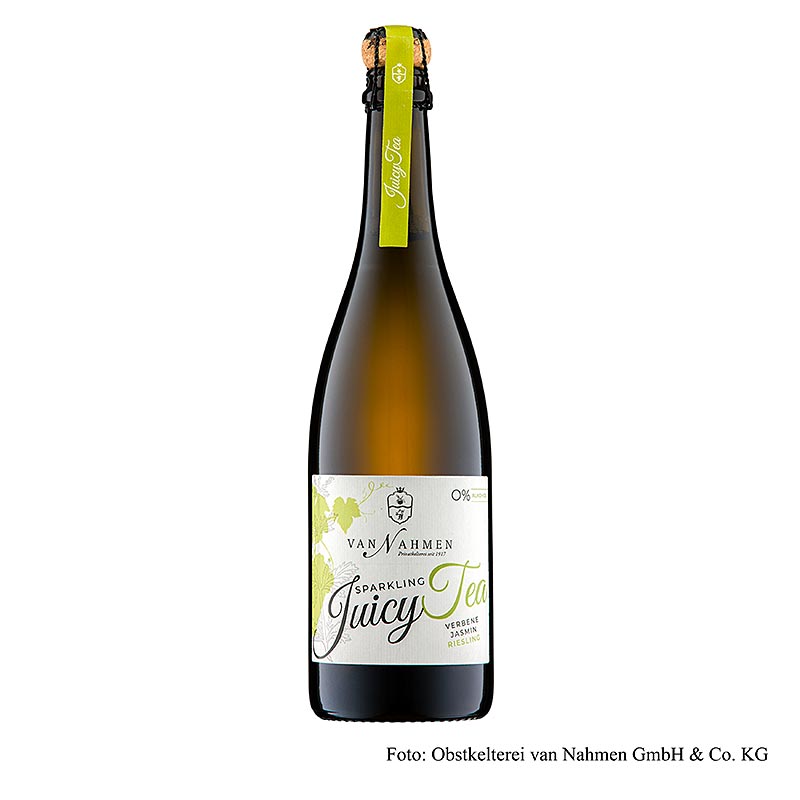 van Nahmen – Sparkling Juicy Tea – Verbena – Jasminte – Riesling, ekologisk, 750 ml