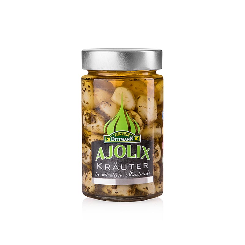 Ajolix örter, vitlök i örtmarinad, Dittmann, 230 g