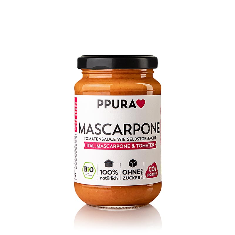 Ppura Sugo Mascarpone – med mascarpone och tomater, ekologisk, 340 g